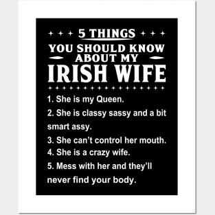 5 Things Irish Wife Posters and Art